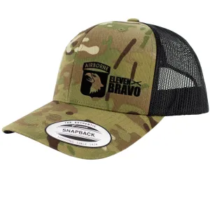 101st Airborne 11 Bravo Series Snapback Trucker Multicam