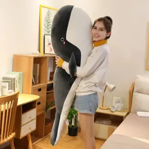 120cm Giant New Whale Plush Toys Big Soft Stuffed Sleeping Pillow Cute Sea Animal Fish Blue Shark Doll Kids Baby Birthday Gift