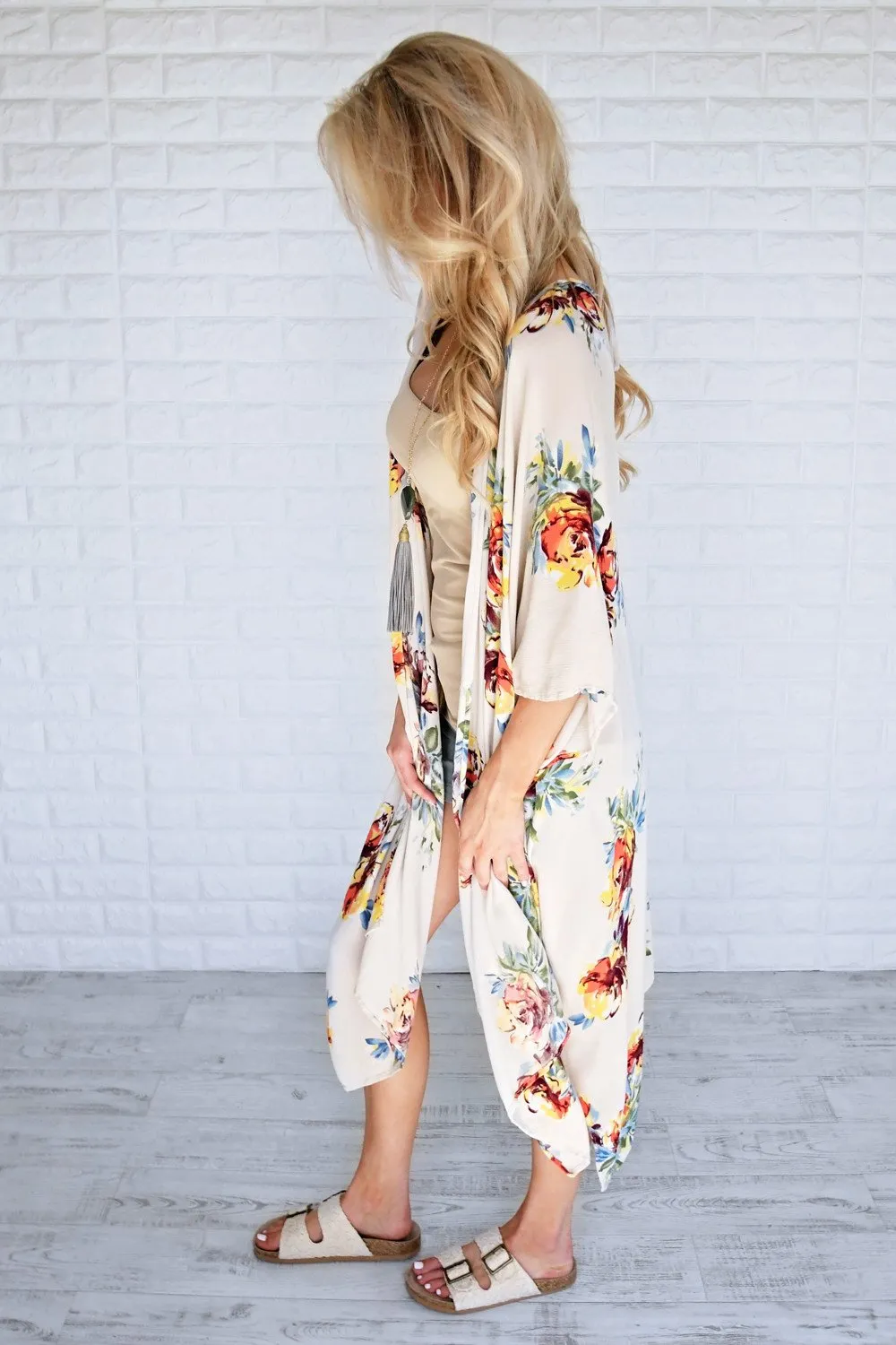 A Little More Summertime Floral Kimono