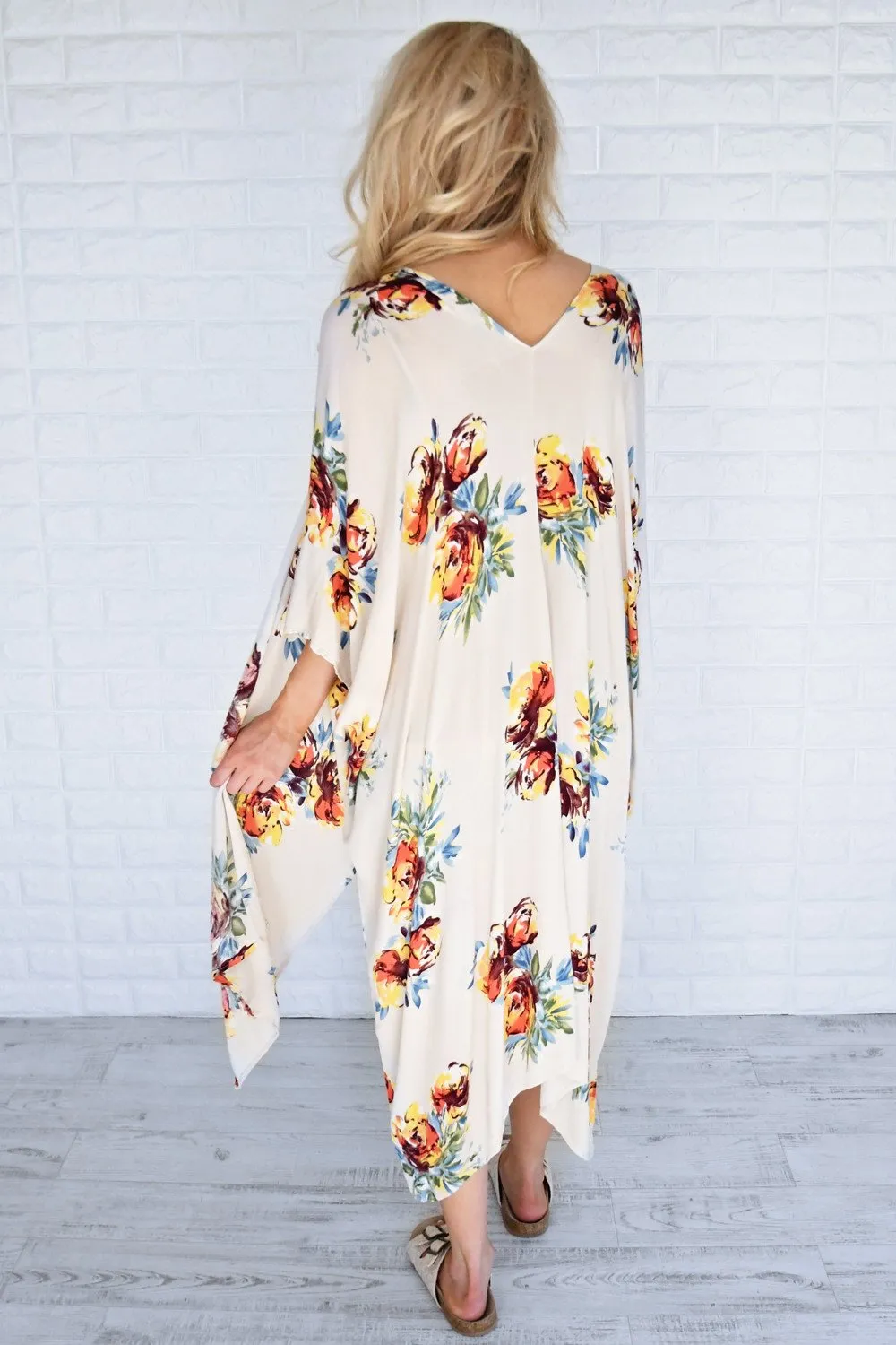 A Little More Summertime Floral Kimono