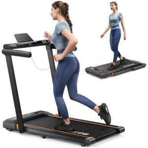 Acezoe 2 in 1 Foldable Treadmills for Home, Under Desk Treadmill with 12 HIIT Modes, Workout APPs and Touch Screen, 2.5HP Walking Treadmill for Home Office, 265lbs Capacity, Installation-Free