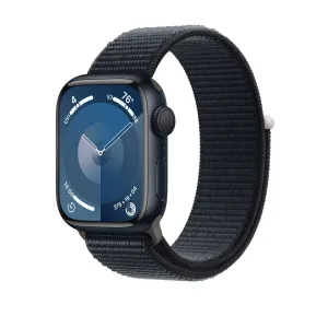 Apple Watch Series 9 GPS, 41 mm Midnight Aluminium Case with Midnight Sport Loop – MR8Y3