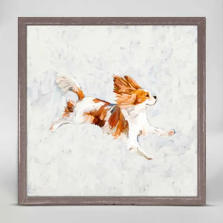 Best Friend - Jump For Joy Cavalier Mini Framed Canvas