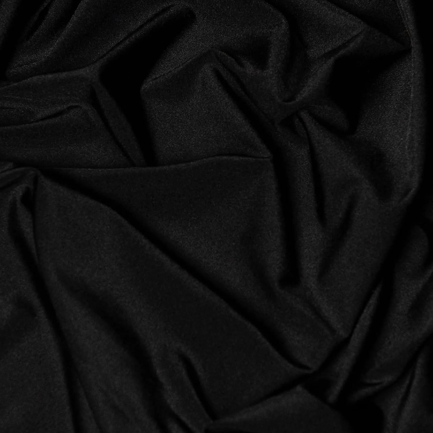 Black Luxury Nylon Spandex Fabric By The Yard