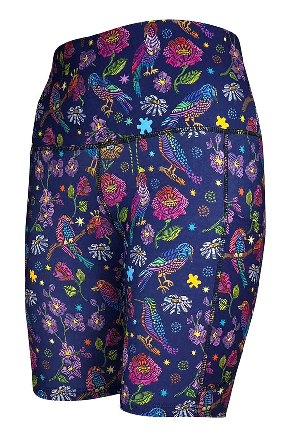 Botanical Birds Shorts   Pockets