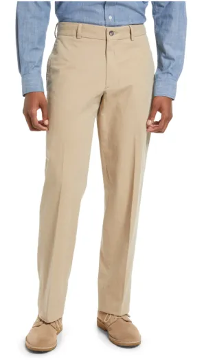 Charleston Khakis Washed Poplin, Flat Front, Trim Fit