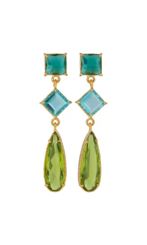 Christie Nicolaides Giulia Earrings - Green