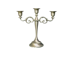 Classic Pewter Tabletop Candelabra