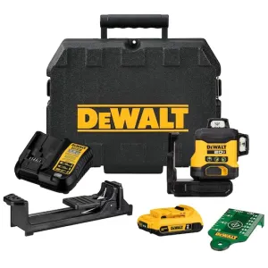 DeWALT DCLE34031D1 20V 3 x 360 Green Horizontal Line Laser Kit