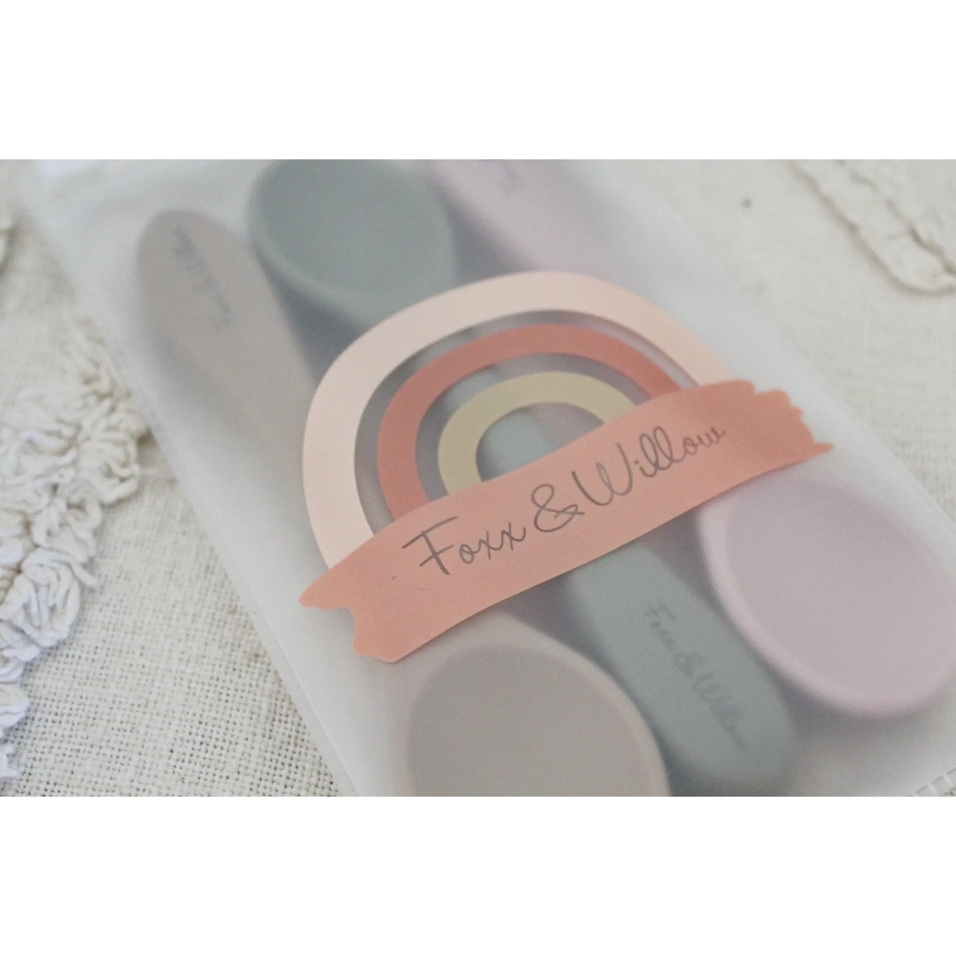 Foxx & Willow - All Silicone Spoon - 2 Pack - Blush