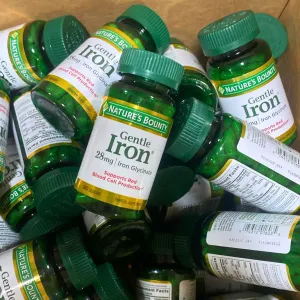 Gentle Iron 28mg Iron Glycinate Supports Red Blood Cell Production (40 Pcs Lot)