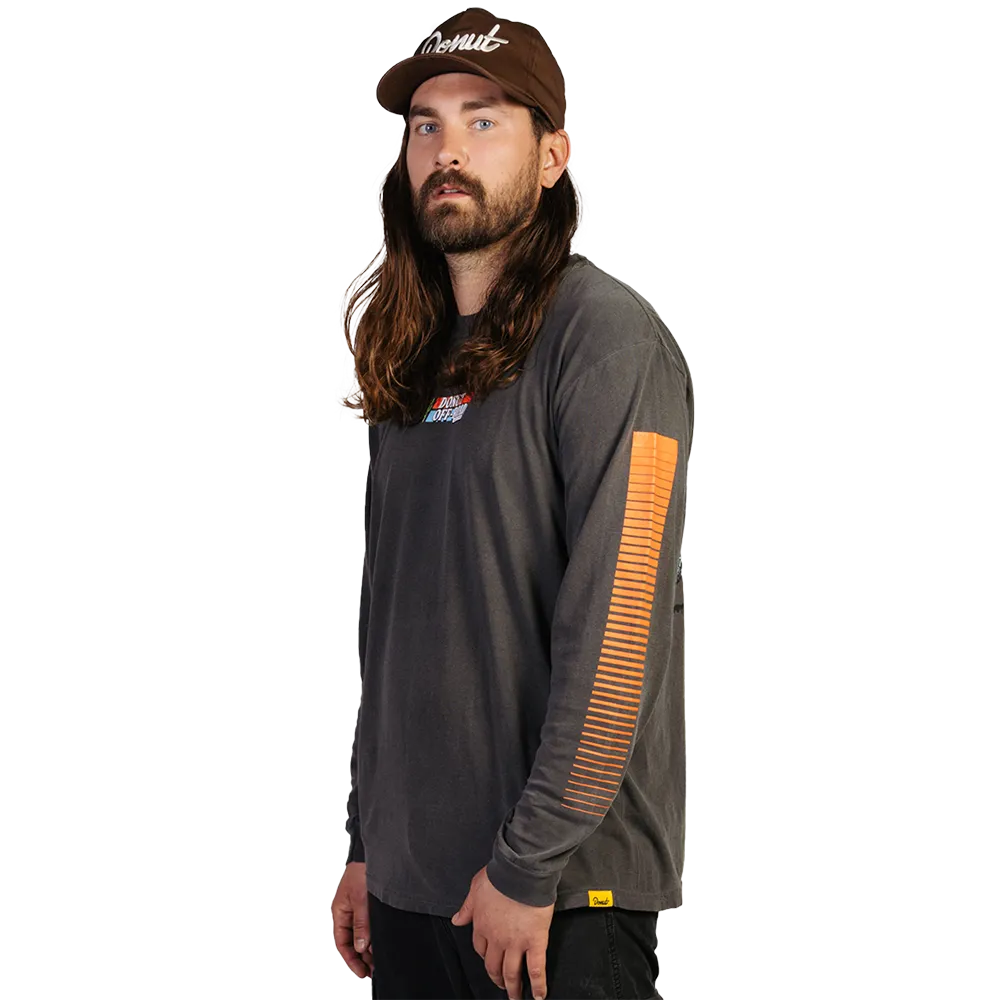 Give It The Beans Baja Long Sleeve - Washed Black