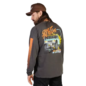 Give It The Beans Baja Long Sleeve - Washed Black