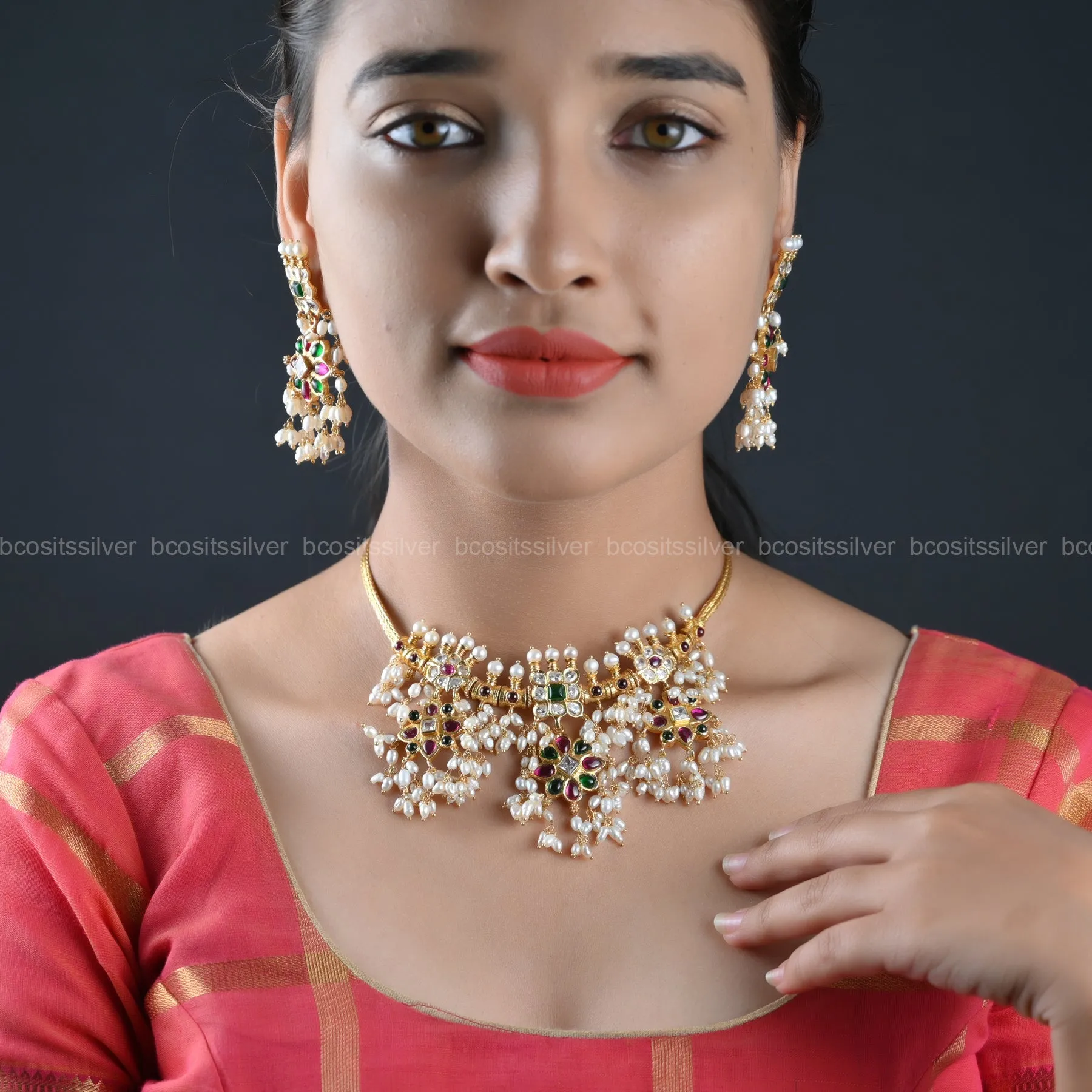 Gold Plated Navaratri Guttapusulu - 8078