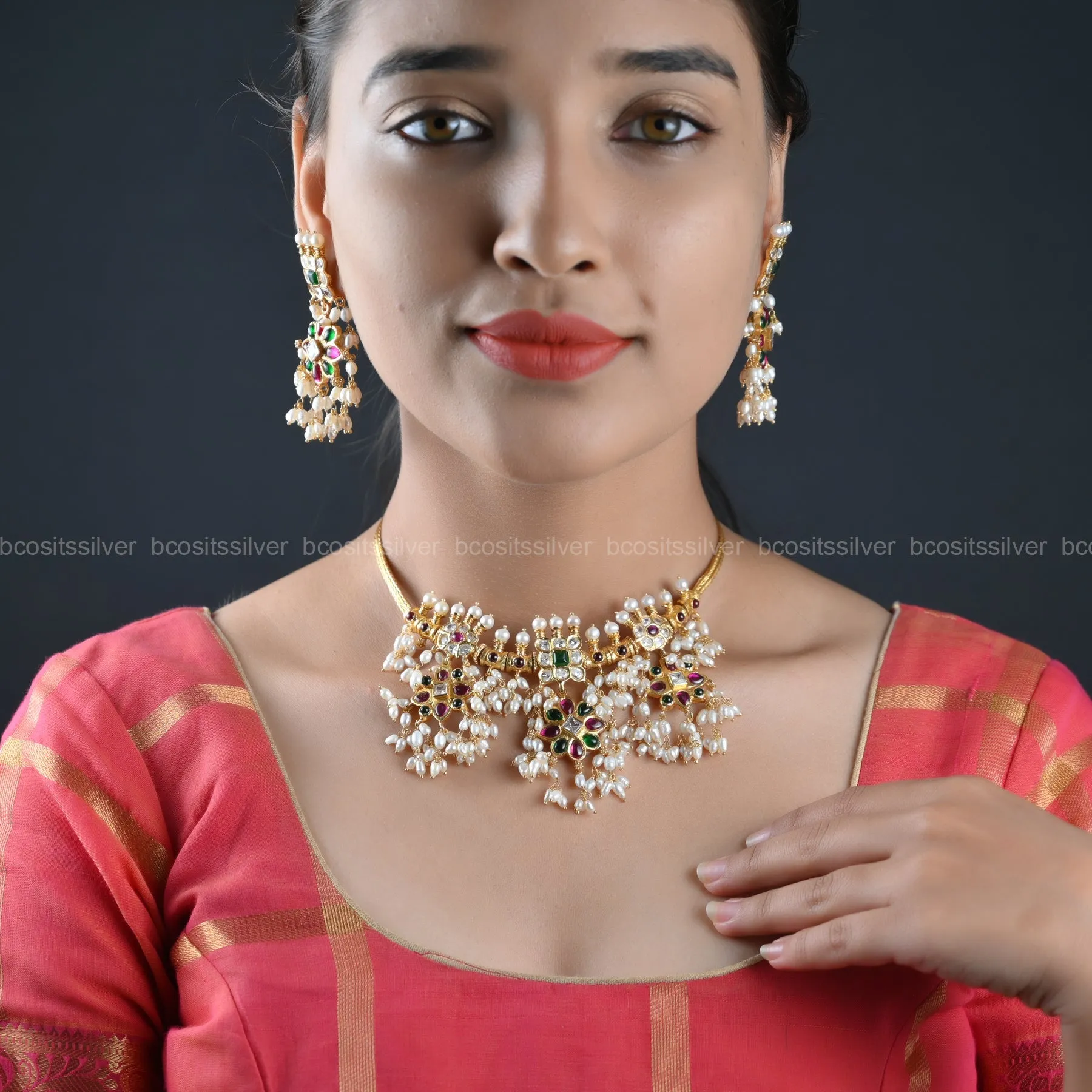 Gold Plated Navaratri Guttapusulu - 8078