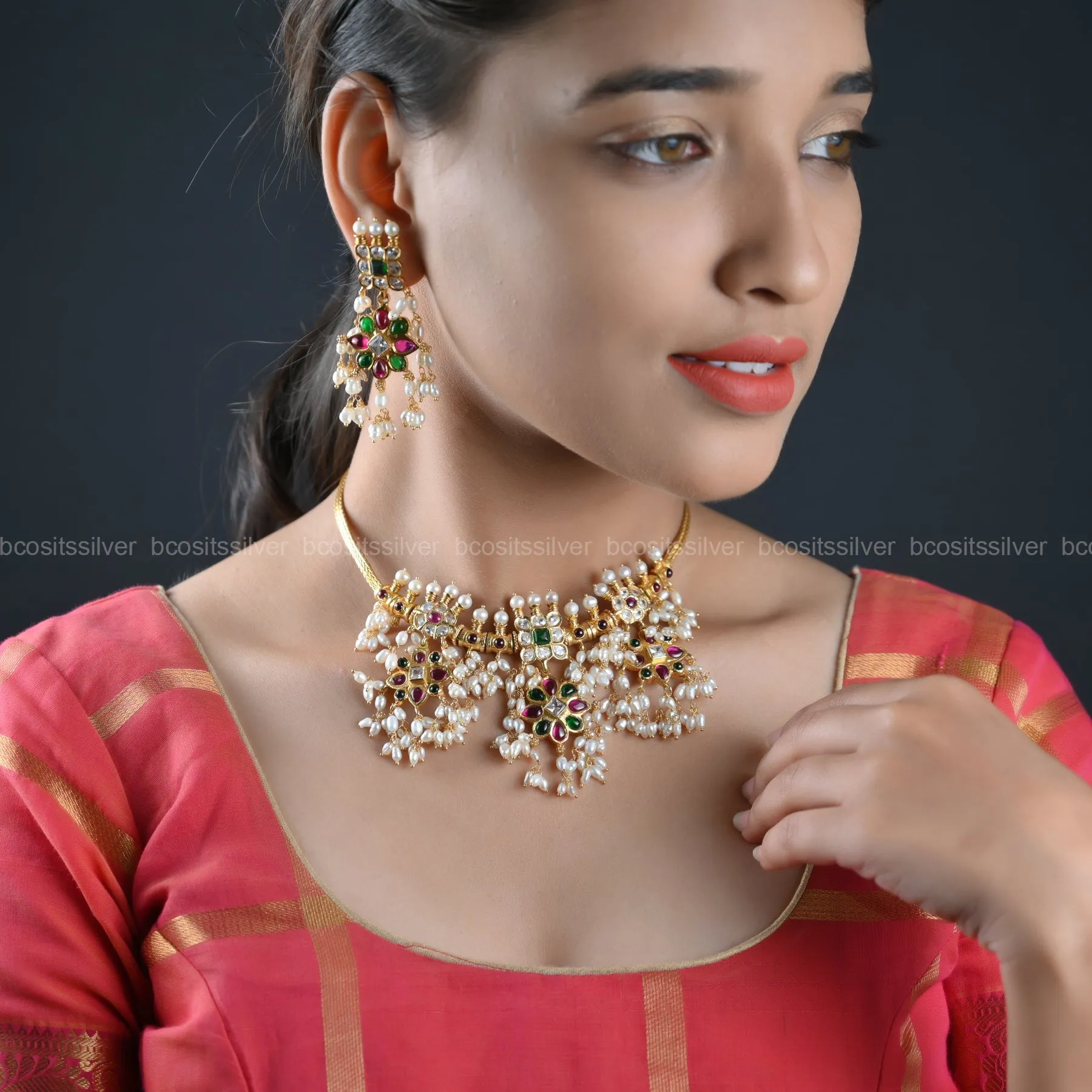 Gold Plated Navaratri Guttapusulu - 8078