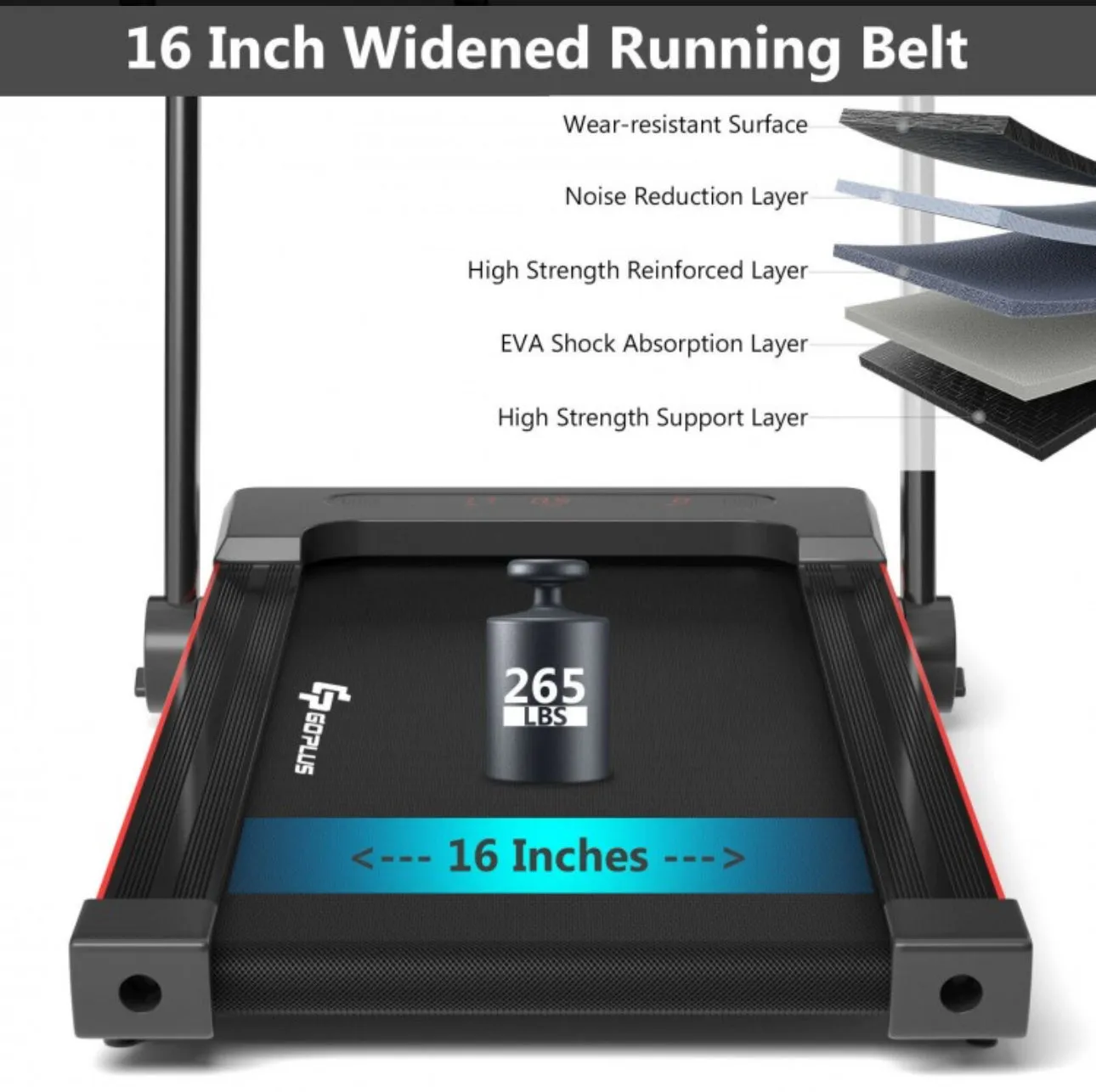 Heavy Duty Modern Folding 3-in-1 Treadmill With Remote | 2.25HP | Rubber Foot Mat | Flexible Wheels | Powerful Silent Motor | XL LED Screen