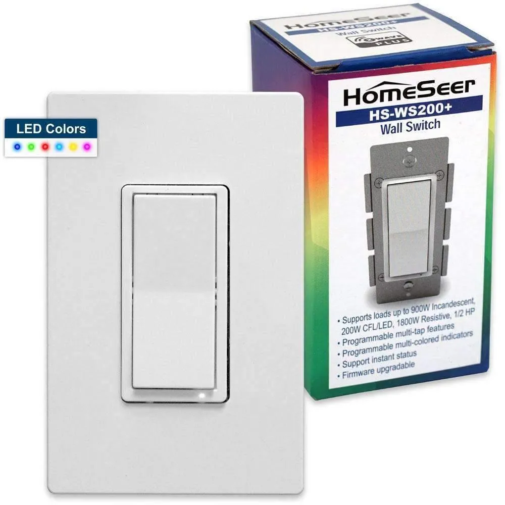 HomeSeer HS-WS200  Z-Wave Plus RGB Wall Switch (CLEARANCE)