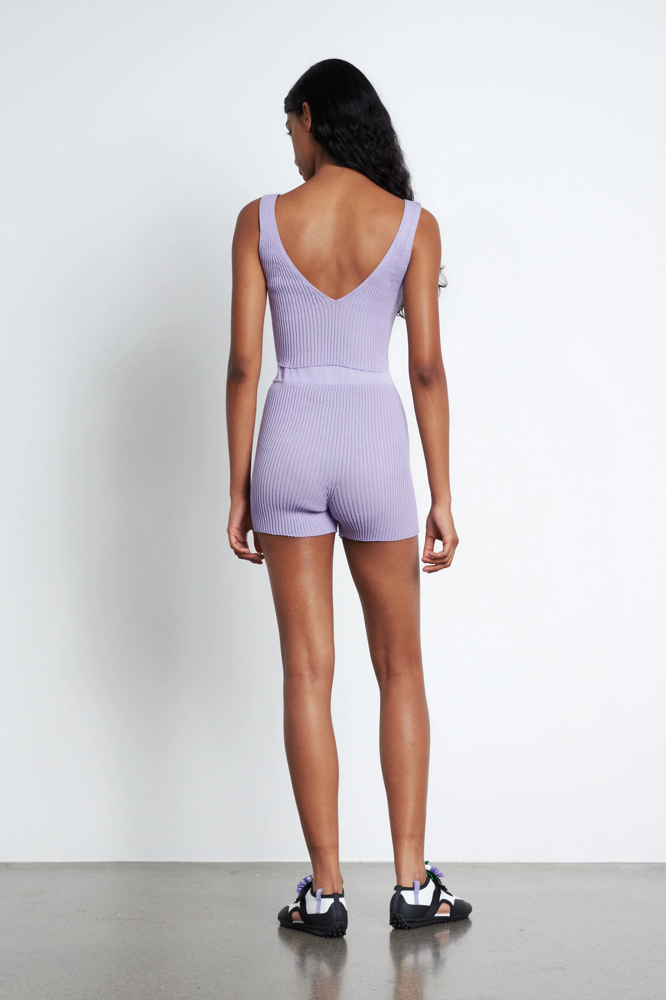 IMONA | SHORTS COTTON BLEND LAVENDER