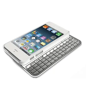 iPhone 5/5S Keyboard Case - White