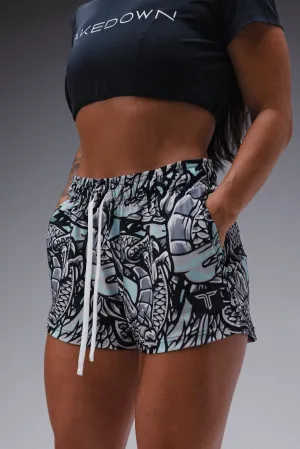 Iron Dragon Women's Gym Short (3" Inseam) - Mint