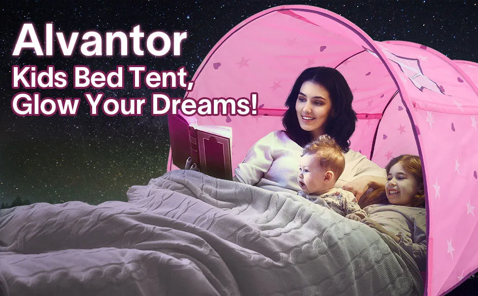 Pink Starry Bed Tent for Kids (Twin)