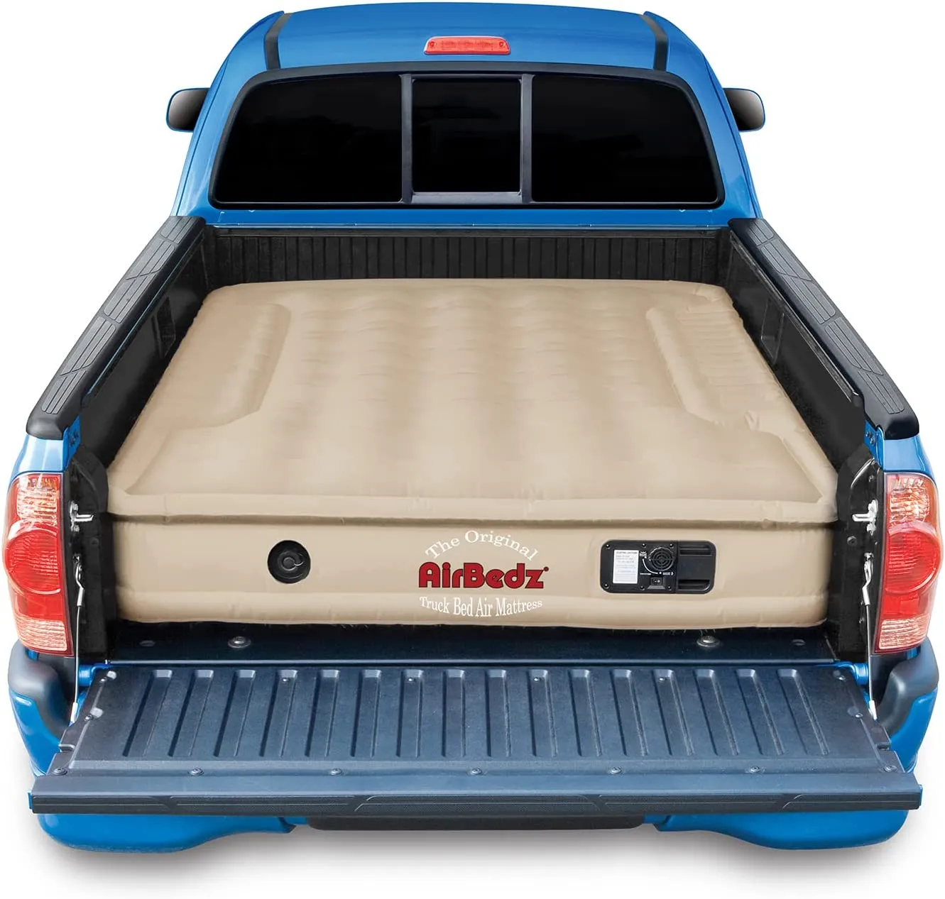 PPI-502 Full Size 6.0′-6.6′ Standard Bed Tan Truck Bed Mattress with Built-in Rechargeable Battery Air Pump