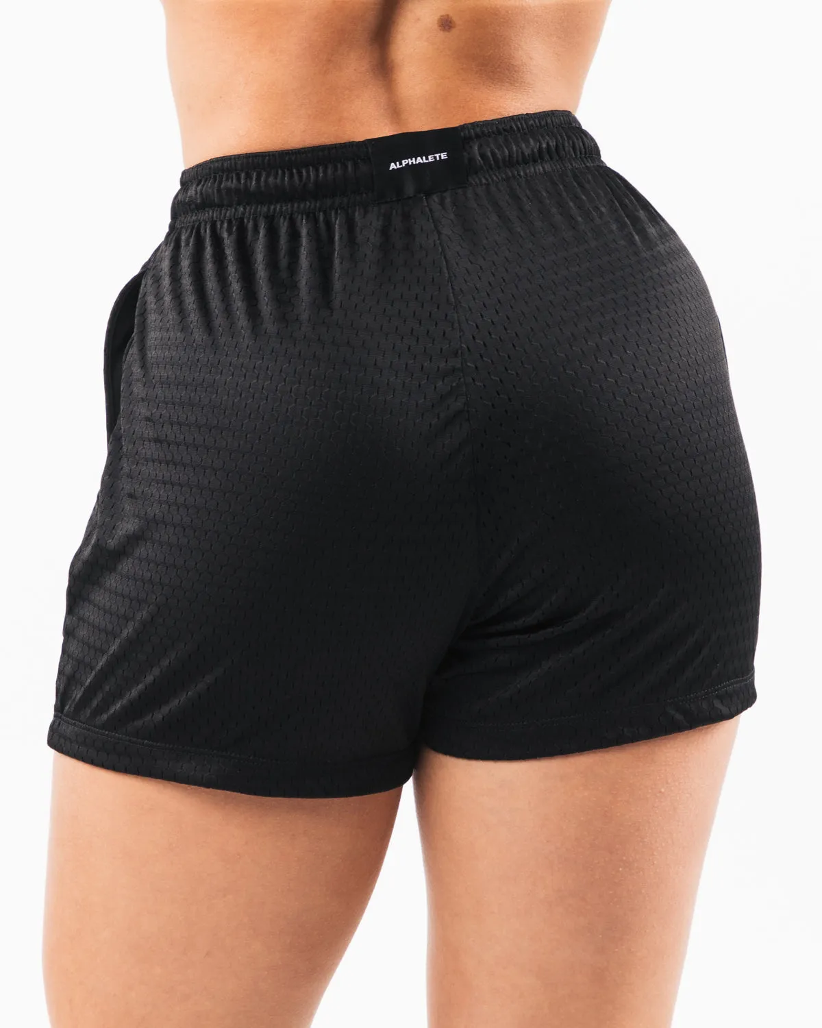 Signature Mesh Short 4" - Black / Sage