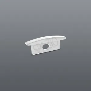 SLIM RECESSED PROFILE - WHITE <br> END CAPS