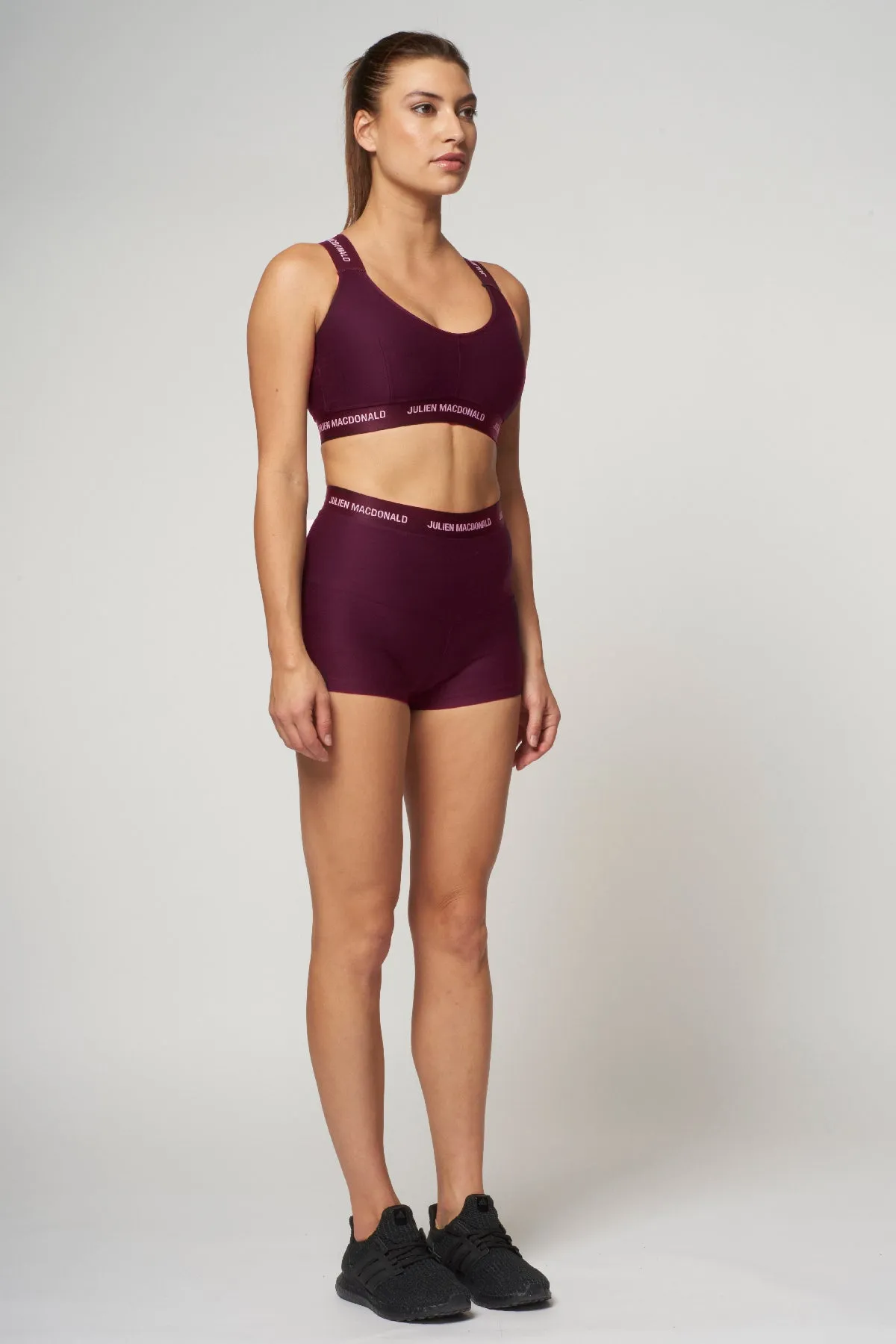 St Tropez Mini Shorts Burgundy