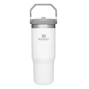 The 30oz IceFlow Flip Straw Tumbler in Polar