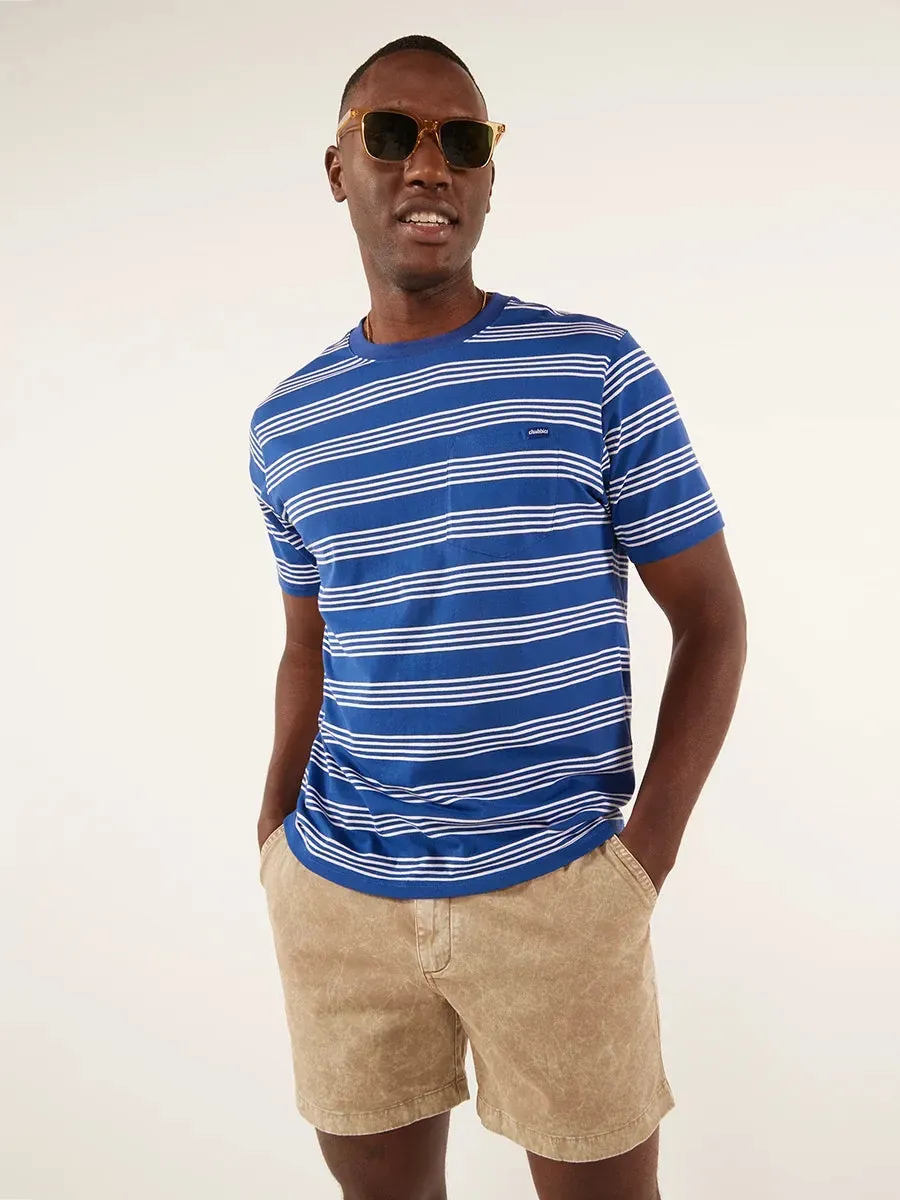 The Stripe (Pocket T-Shirt) - Navy