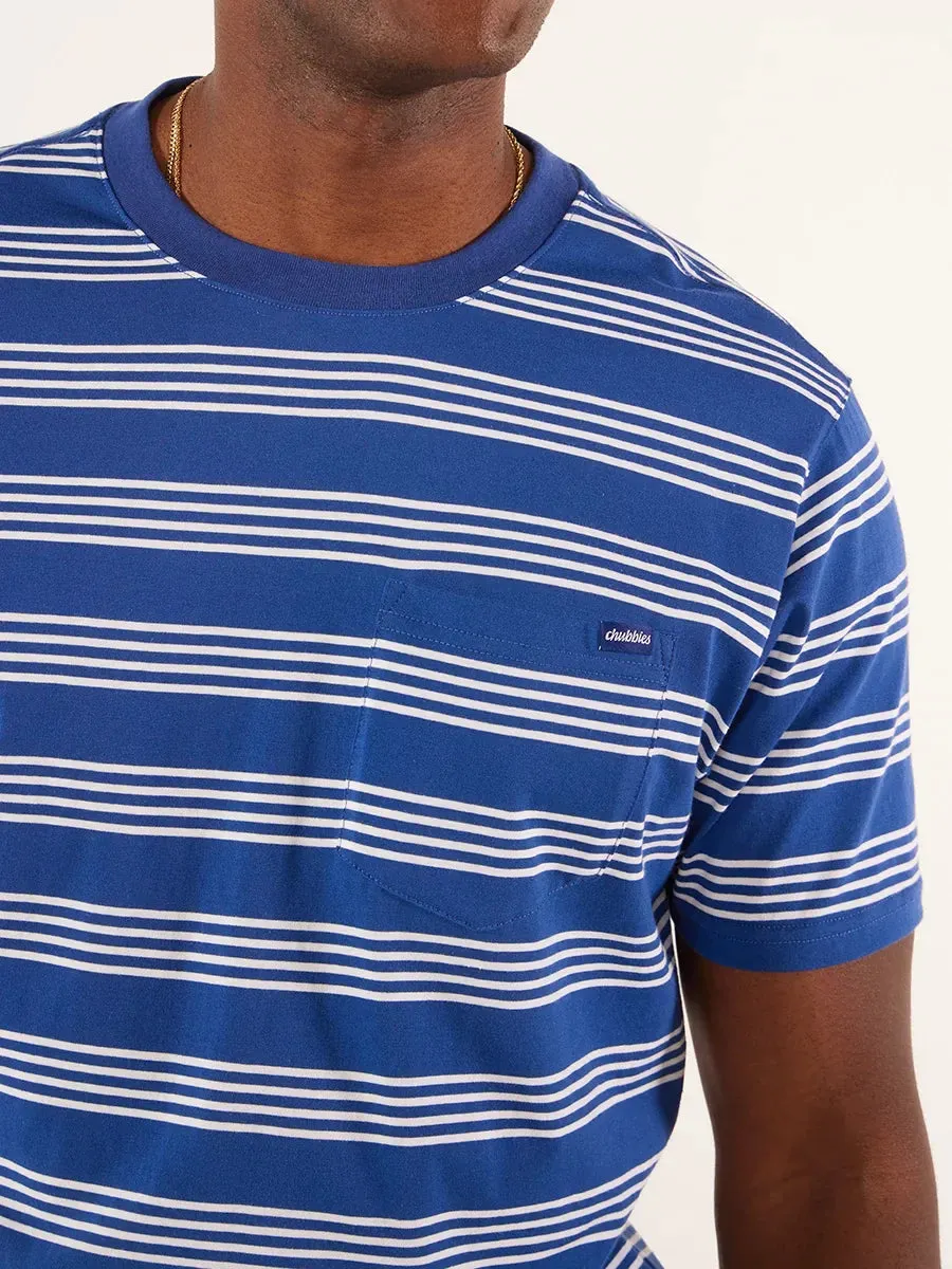 The Stripe (Pocket T-Shirt) - Navy