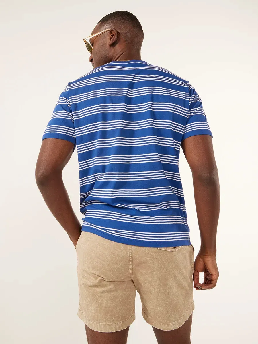 The Stripe (Pocket T-Shirt) - Navy