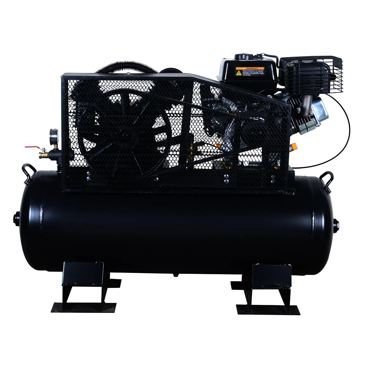 TMG Industrial 40 Gallon 2-Stage Truck Mounted Air Compressor, 9 HP OHV Loncin Engine, Horizontal Tank, 18.7 CFM @ 90 PSI, TMG-GAC40