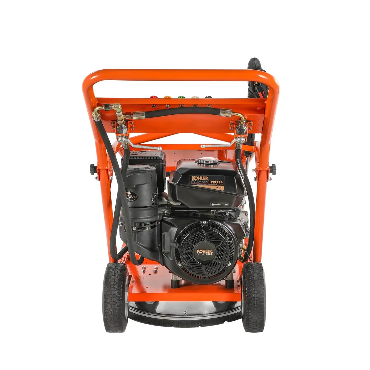 TMG Industrial 4000 PSI 3-in-1 Rotary Surface Cleaning Machine: High Pressure Washer, Floor Cleaner & Water Broom, Industrial Scrubber, 14 HP Kohler Gasoline Engine, 21” Rotary Disc, Triplex Plunger Pump, TMG-GWS40